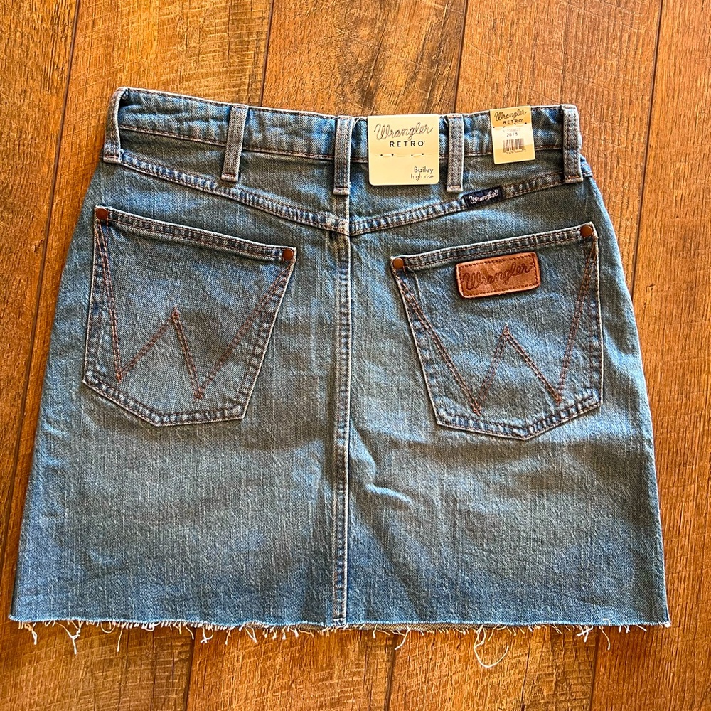 Wrangler Retro Blue Denim Mini Skirt